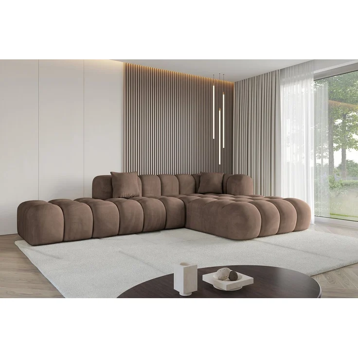 ALTDECOR Ecksofa OLEA-L2, Sofa Praktische Bequeme Funktionsecke Couch L-Form Eckcouch, Corner Sofa U-Form Vielseitige Sofa Wohnlandschaft Wohnzimmer – Bild 2