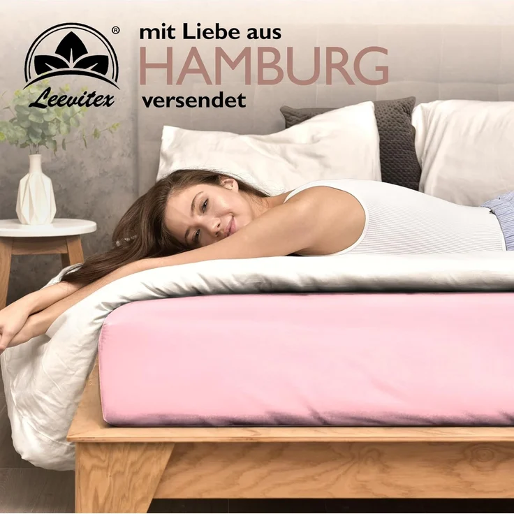 leevitex® Spannbettlaken Winter Thermo Fleece Spannbettlaken, Gummizug: Rundum – Bild 7