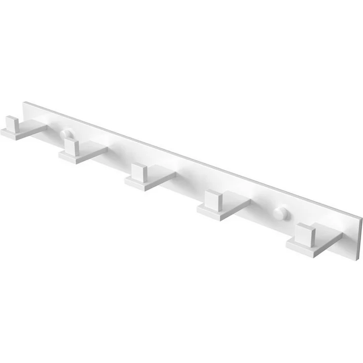 doporro Wandgarderobe Kleiderhaken stabile Garderobenhaken aus Edelstahl 5 Haken Stalo-07, Hochwertiger Edelstahl, matte Oberfläche, verdeckte Schrauben – Bild 5