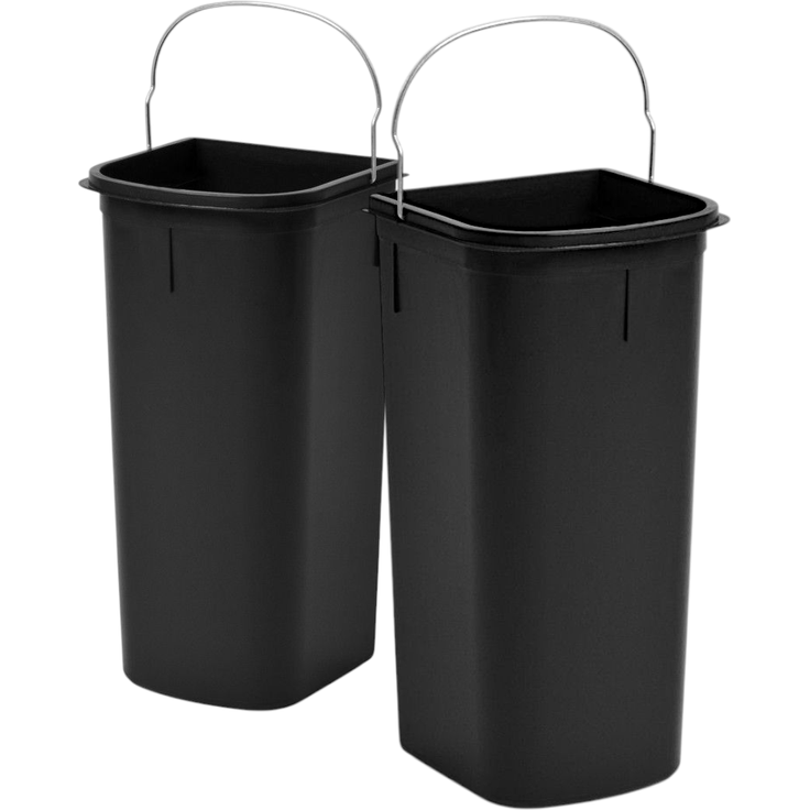Hailo Inneneimer PAAR 1226249 schwarz 2x8 Liter 185x170x365 mm für DUO