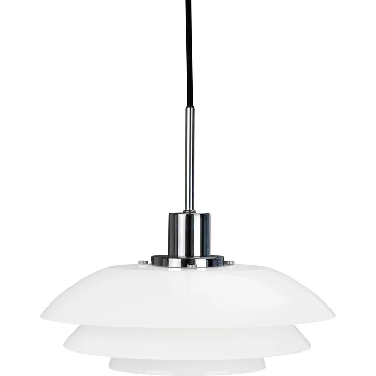 Dyberg Larsen DL31 Pendelleuchte, LED Hängelampe aus Opalglas, dimmbar, 31 cm, weiß