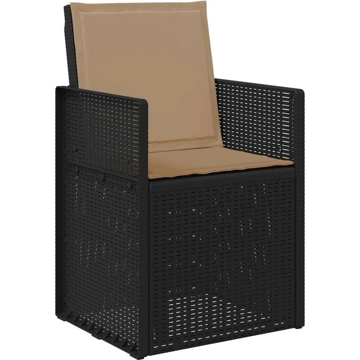vidaXL Garten Esszimmerstühle 2 Stk. Anthrazit und Taupe PP 899987 – Bild 4