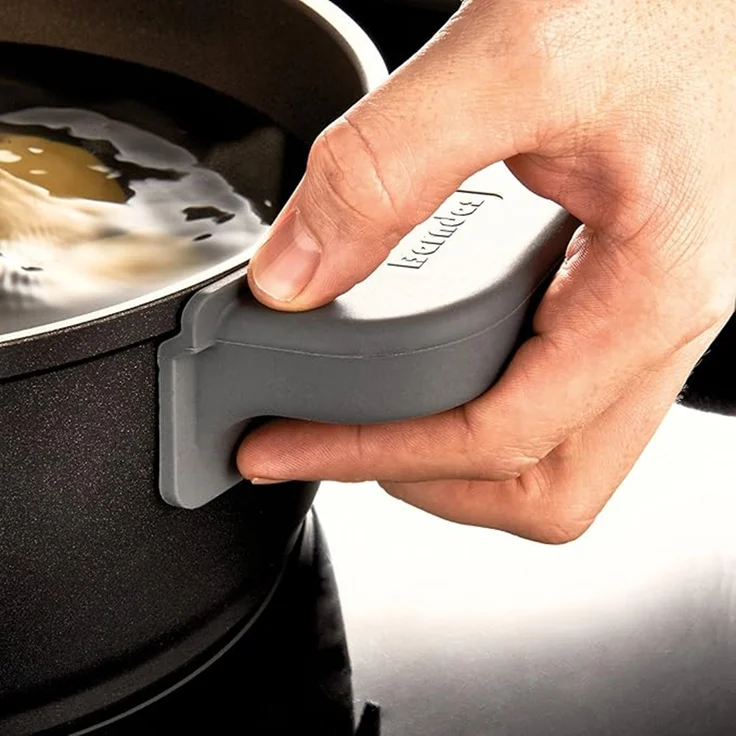 Berndes | Silikon Thermogriffe | Hitzeschutz | grau | optimal für sicheres Kochen | perfekt für viele Topfgrößen – Bild 4