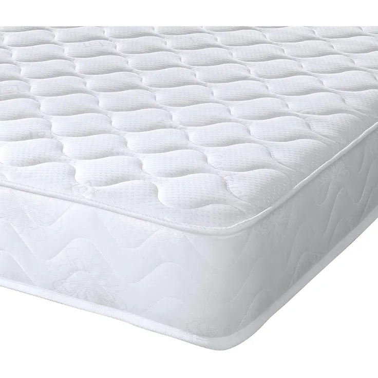 eXtreme comfort ltd Extreme Comfort Cooltouch Microgesteppte Basic Federkernmatratze, ca. 17,8 cm tief, Economy-Matratze (1,2 m kleines Doppelbett), Gedächtnisschaum, weiß, 122 cm