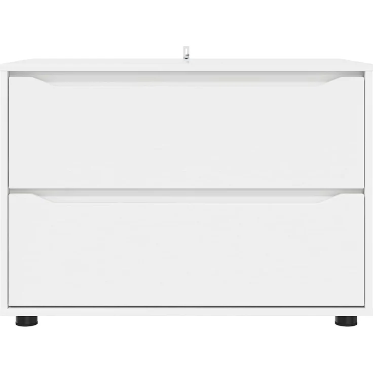 vidaXL Aufbewahrungsschrank 80 x 48 x 57 cm Holzwerkstoff Weiß 888817 – Bild 8