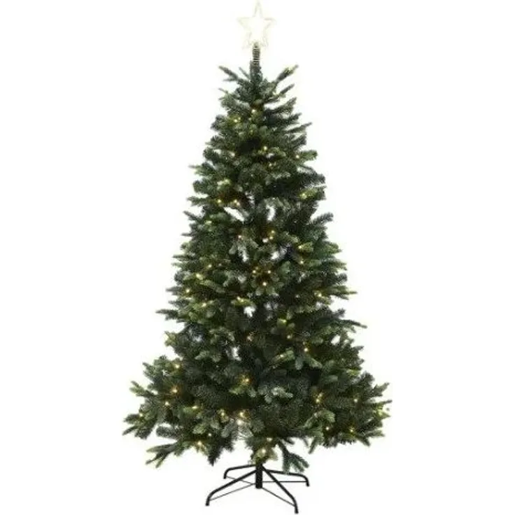 Künstlicher Weihnachtsbaum PE/PVC LIFA Klasse A+ 260x170 cm mit LED und Stern NORDIC WINTER (780-238)