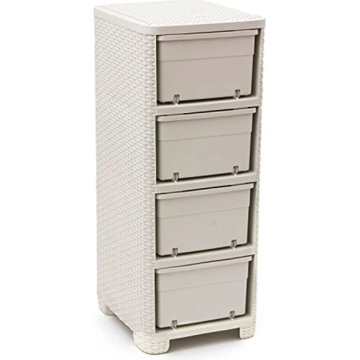 Curver Badregal, Regal mit 4 Schubladen Curver Style – Bild 5