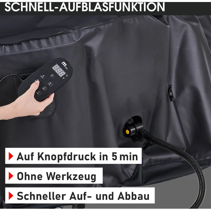 BRAST 'MSpa Starry' Whirlpool aufblasbar mit LED-Beleuchtung für 6 Personen, Ø204x70 cm – Bild 9