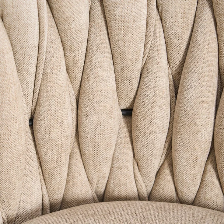HOME DELUXE Barhocker höhenverstellbar gewebt SAMIR - 3er Set Beige – Bild 4