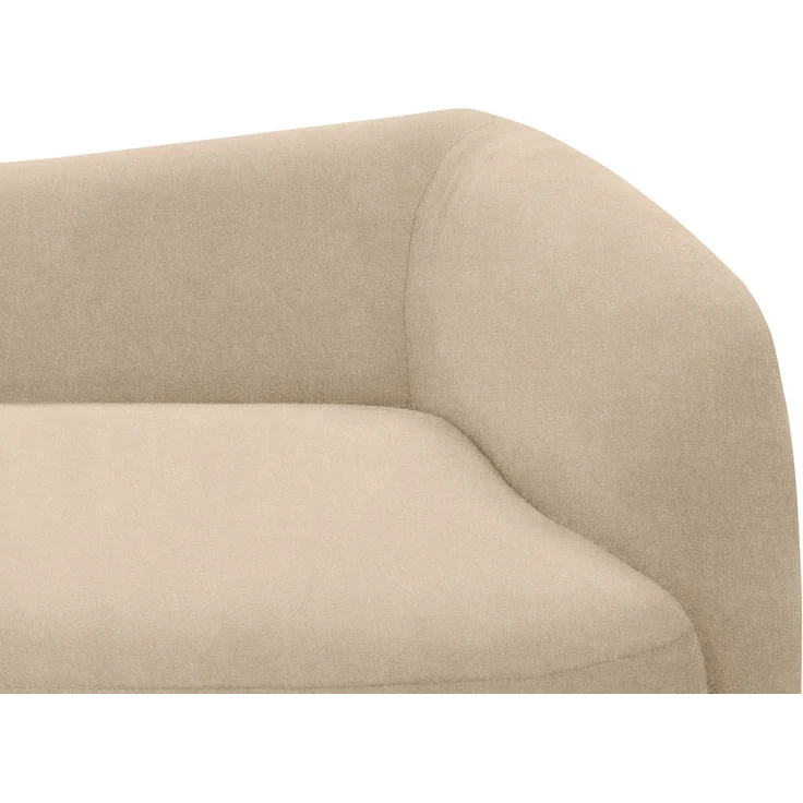 DOMO. collection Recamiere 700013, Liege mit Zierkissen, oval, Füße mit Filzgleitern, Chaiselongue, Sofa, Polstergarnitur, 183 x 105 x 75 (BxTxH), beige – Bild 9