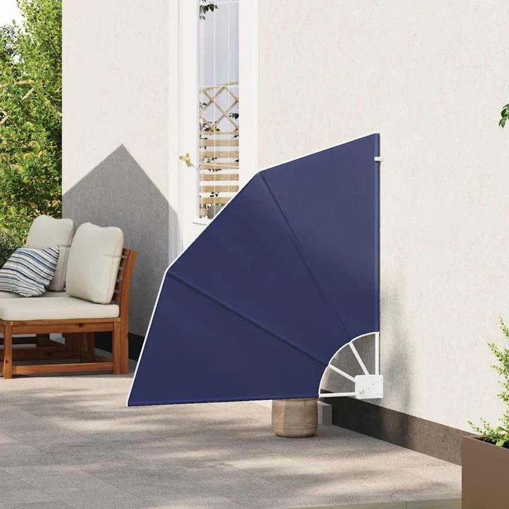 vidaXL Balkon Sichtschutz 115 x 115 cm Polyester Marineblau 42000906 – Bild 3