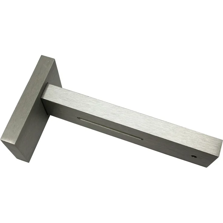 Gardinia Spezialträger für Wand Luxor Stahl-gebürstet