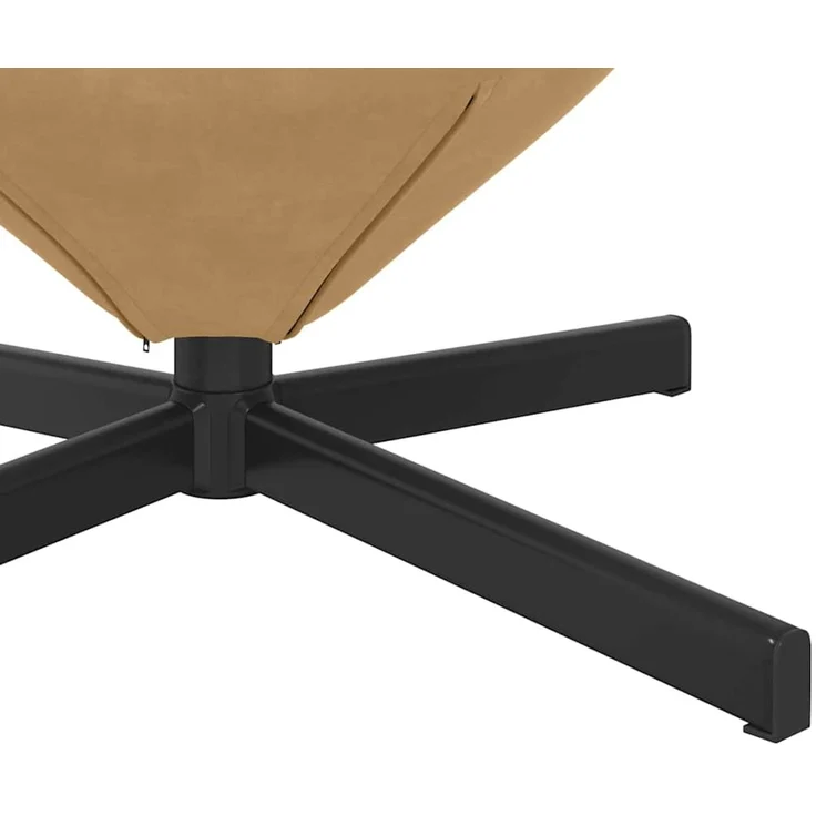 vidaXL Eiersessel Braun 63 x 73 x 90 cm Samt 42002764 – Bild 7