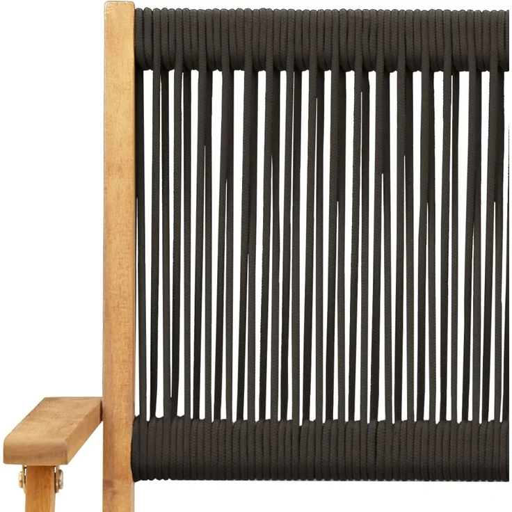 vidaXL Gartenstühle 4 Stk. Klappbar Schwarz Massivholz Akazie 3214565 – Bild 8