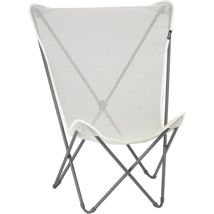 LAFUMA MOBILIER - Faltbarer Butterfly Chair POP UP - Strapazierfähiges & Abnehmbares Batyline®-Gewebe - Außenstuhl für Terrasse, Lounge, Garten - 1 Position, Höchster Komfort, Frankreich - Roggenbeige