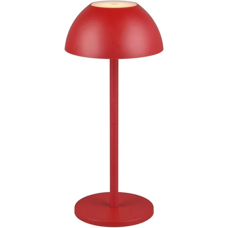 lightling LED Tischleuchte Robert, Touchfunktion, LED fest integriert, Warmweiß, 4 fach Touch, Akkubetrieb, USB-C, Outdoor geeignet, rot – Bild 5