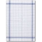 Dyckhoff Geschirrtuch KARO / Halbleinen - 50x70 cm, (Set, 10-tlg)