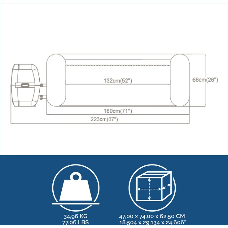 LAY-Z-SPA® WLAN-Whirlpool Madrid AirJet™ Ø 180x66 cm, rund – Bild 8