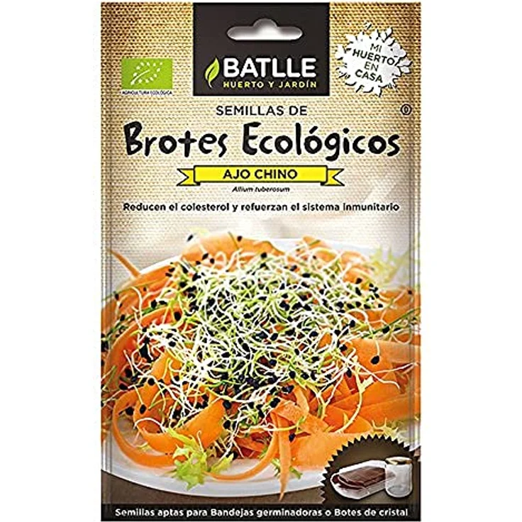 Bio Sprossen Samen Batlle - Chinesischer Knoblauch (6g) – Bild 2