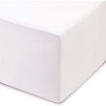 Amago - Spannbetttuch, 50 cm Steg, 100 prozent Baumwolle, 160x200 cm - Weiß