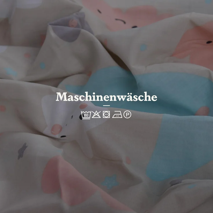 Kinder Betten-Set inkl. Bettwäsche 100x135cm / 40x60cm Mond Sterne Wolken – Bild 6