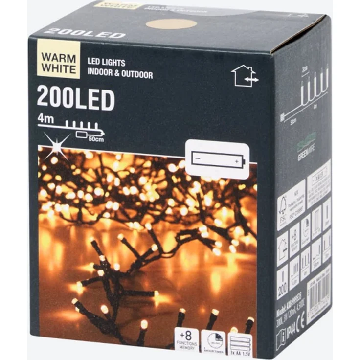 Spectrum LED-Lichterkette Weihnachtsbeleuchtung 200 LED 400 cm – Bild 2