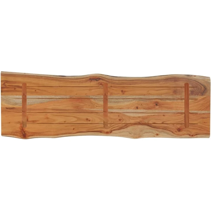 vidaXL Tischplatte 110x40x2,5cm Rechteckig Massivholz Akazie Baumkante 370613 – Bild 3