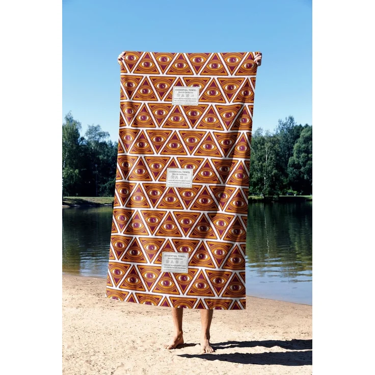 Mijolnir 'Pyramid Eye 70' Strandtuch, Mehrfarbig, 70 x 130 cm – Bild 3