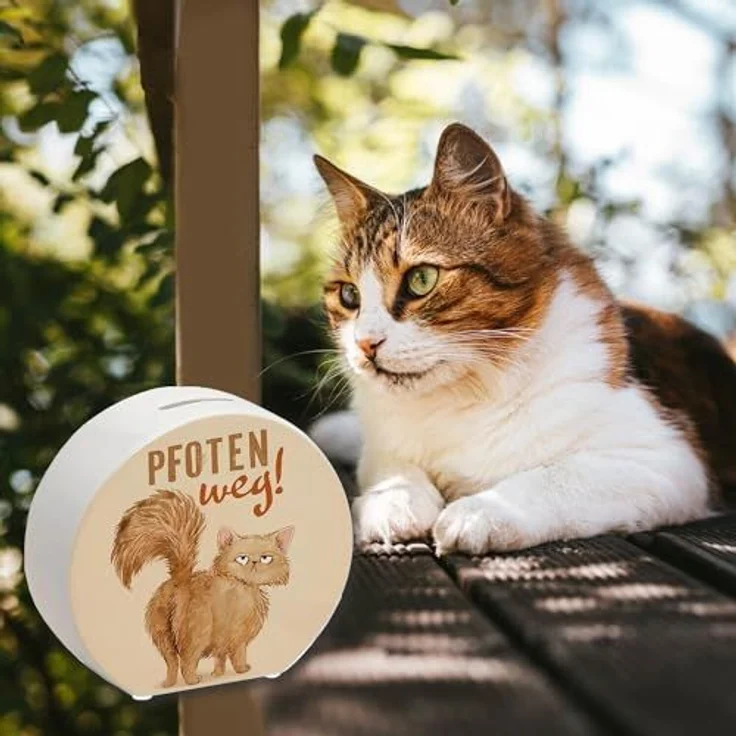 speecheese Spardose Katze Spardose mit Spruch Pfoten weg – Bild 6