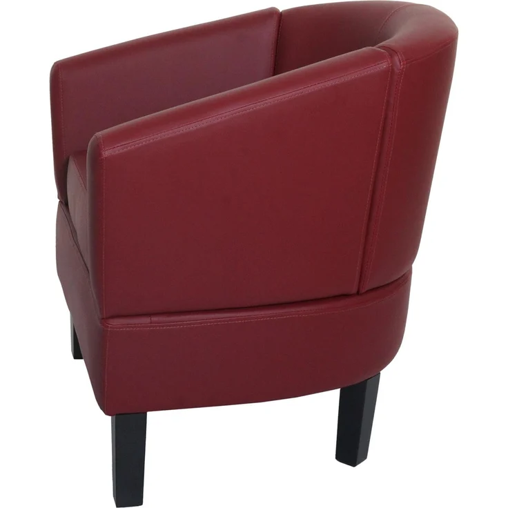 Lounge-Sessel HWC-O17, Sessel Clubsessel Cocktailsessel, FSC®-zertifiziert Kunstleder ~ bordeaux – Bild 8