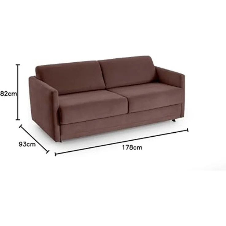 ATLANTIC home collection Schlafsofa Limone, für Dauerschläfer geeignet inklusive hochwertige Matratze – Bild 3
