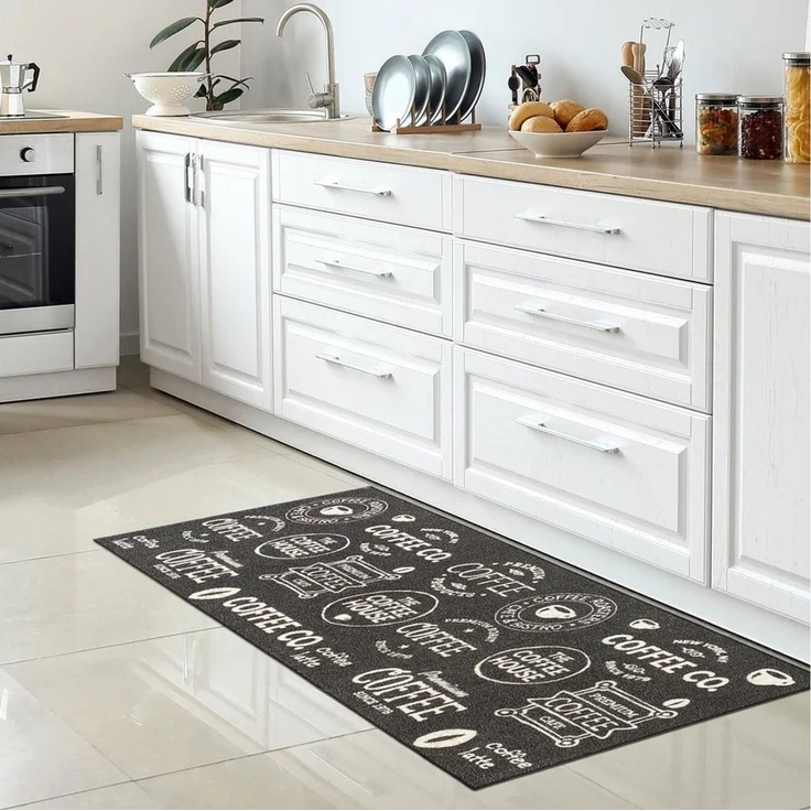 Carpetia Küchenläufer Küchenteppich Modern, rechteckig, Höhe: 5 mm, rutschhemmender Rücken, pflegeleicht, robust – Bild 1