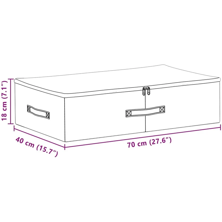 vidaXL Aufbewahrungsbox 24 stk. Vliesstoff 70 x 40 x 18 cm 50,4 L 42024614 – Bild 12