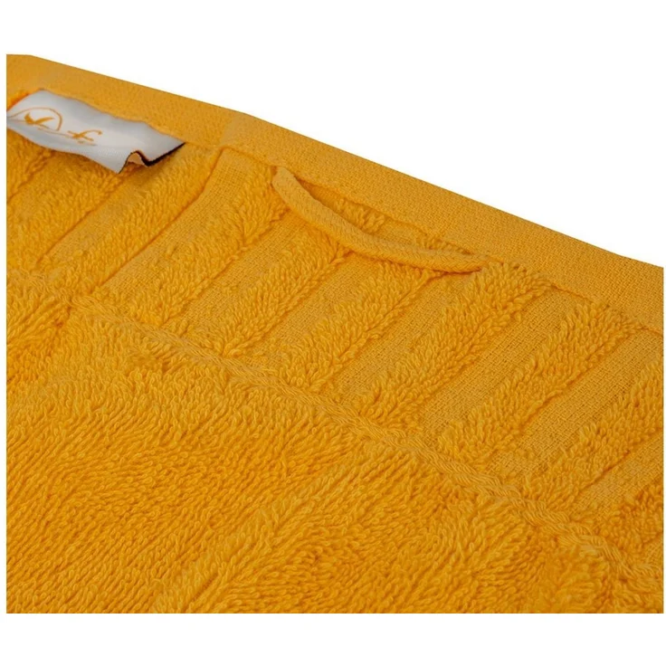 Duschtuch uni gelb 70 x 140 cm – Bild 3