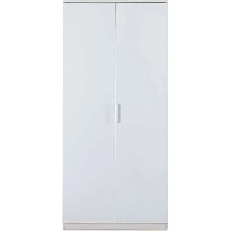 Kleiderschrank Eiselfing 176x80x52 cm 1 Fach Weiß [en. casa] – Bild 5