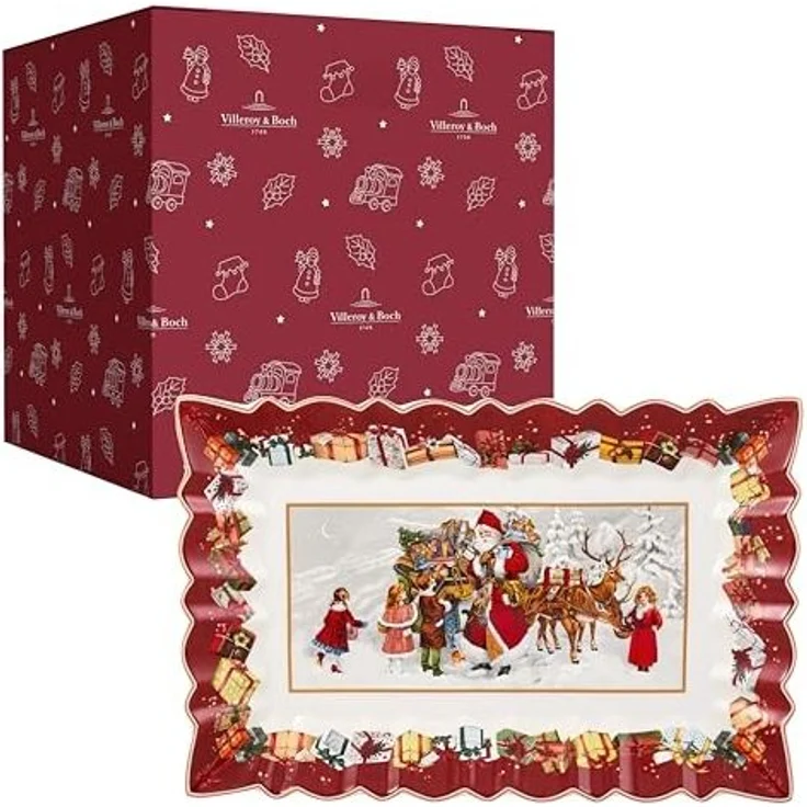 Villeroy & Boch Toy's Fantasy Kuchenplatte 36 x 23 cm "Santa und Kinder" – Bild 1