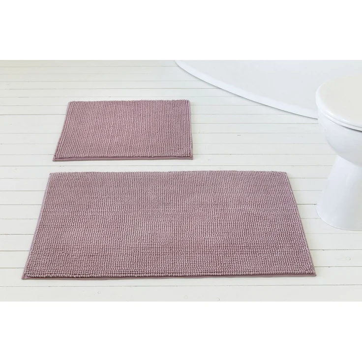 OTTO home Badematte Kaelan, weicher Chenille, Höhe 14 mm, rutschhemmend beschichtet, fußbodenheizungsgeeignet, Polyester, rechteckig, Badvorleger, Badteppich weiches Chenille, pastellfarben, Badezimmer – Bild 2