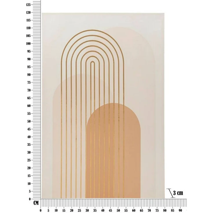 Dmora Gemälde Richard, Wandgemälde, Ornamentales Paneel, Dekoratives Zubehör, 80x3 h120 cm, Bunt – Bild 3