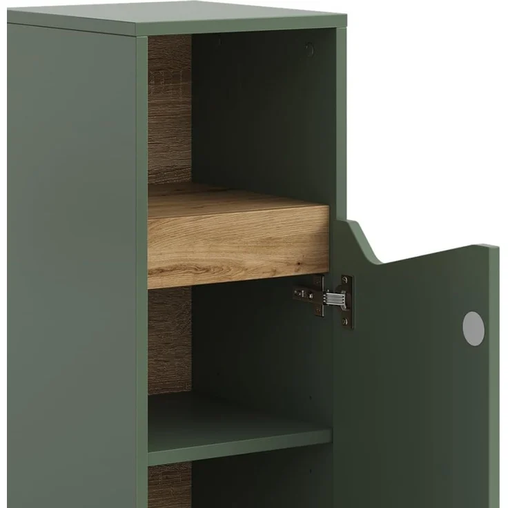 Midischrank Marelle Grün/Artisan 30 x 74.5 cm mit Tür und offenem Fach Vicco – Bild 5
