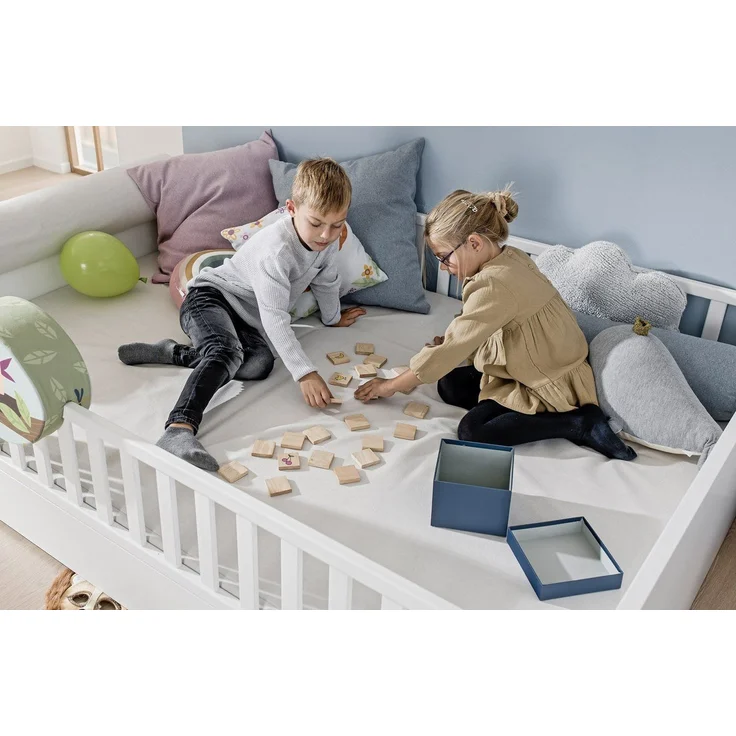 PAIDI Kinderbett LITTLE FLO, vom Baby bis zum Teeni, in mehreren Farben und Breiten (Breite/Länge: 90x200cm + 120X200cm +140x200cm), umbaubar zum Kinder- oder Jugendbett, auch als Sofa nutzbar – Bild 5