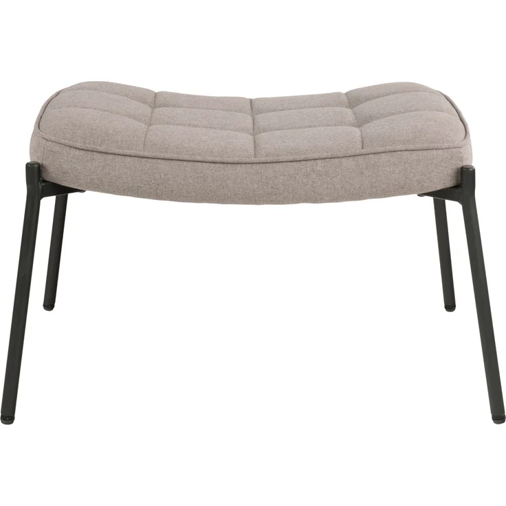 Fußhocker >Glasgow< in Graun-braun, Stoff - 61x36x41cm (BxHxT) – Bild 3