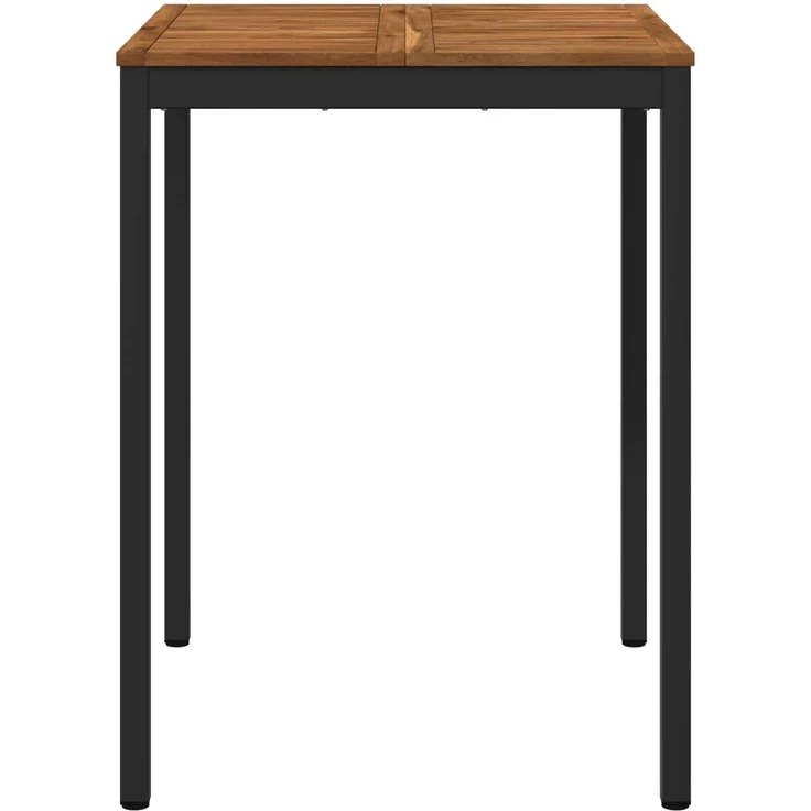 vidaXL Gartenbar-Tisch Natürlich und Schwarz 80 x 80,5 x 105 cm 901337 – Bild 2
