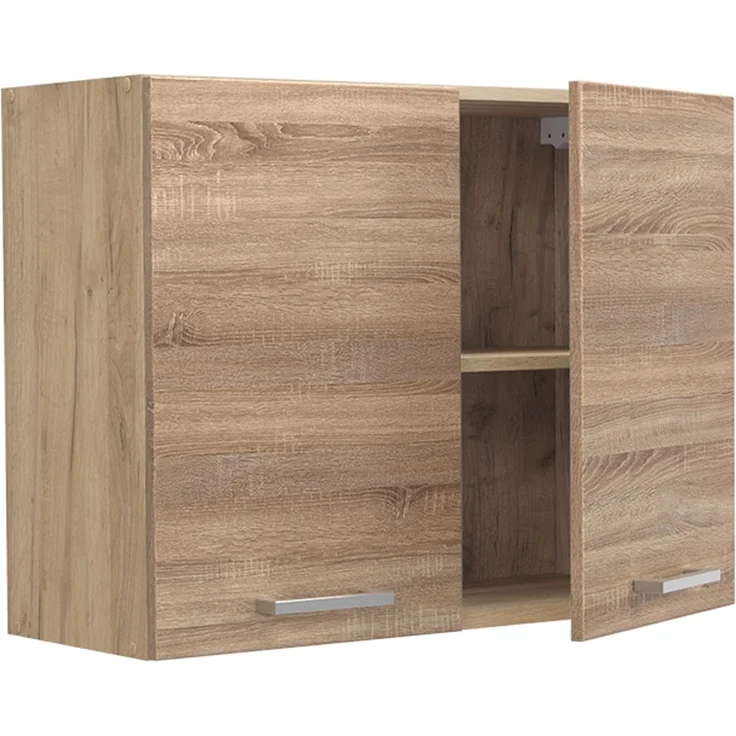 Küchenglasschrank R-Line Sonoma/Goldkraft Eiche 80 cm Vicco – Bild 3