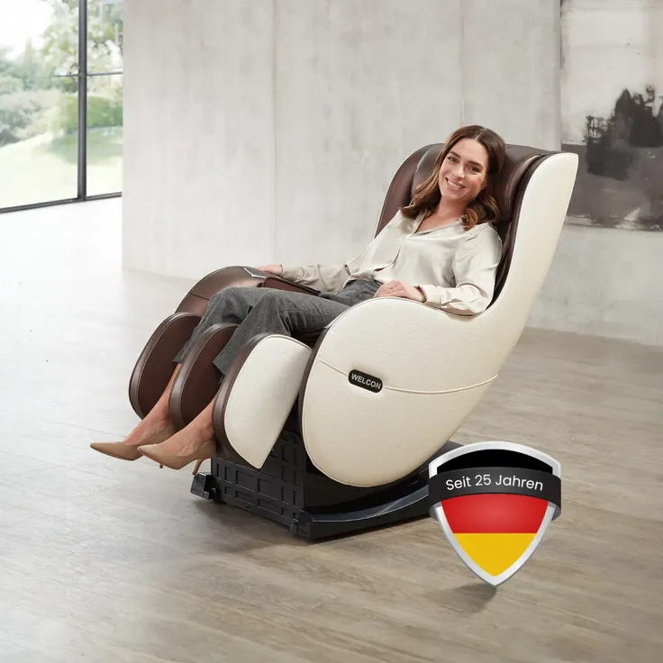 'Easyrelaxx' Massagesessel in Braun-Beige – Bild 5