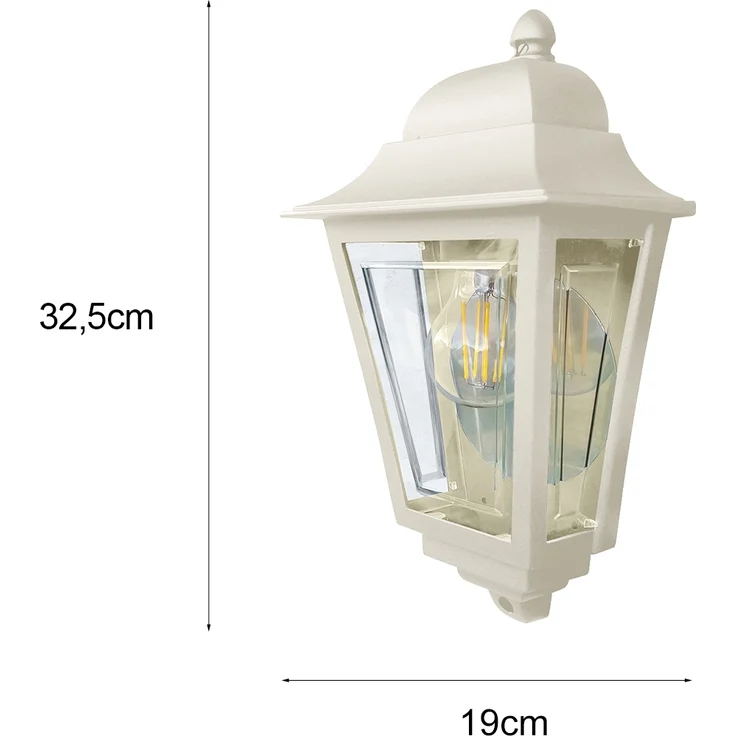 Elstead Lighting Deco Lane Wandleuchte 1-Light Cream IP44 E27 – Bild 4