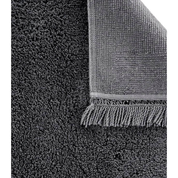LeGer Home by Lena Gercke Badematte Tamsin, Badvorleger, Badezimmer Teppich, Höhe 20 mm, strapazierfähig, fußbodenheizungsgeeignet, Baumwolle, rechteckig, mit Fransen, Badteppich, Badematte, Baumwolle – Bild 4