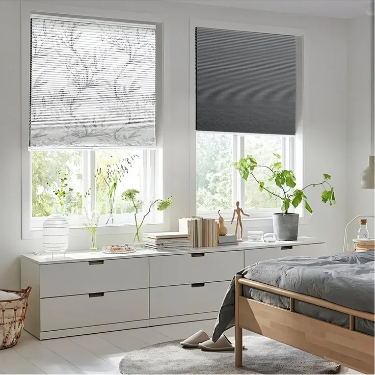 Sekey Wabenplissee Wabenplissee ohne Bohren Plissee 100% verdunkelnd Verdunkelung Rollo, verdunkelnd, Klemmfix, Doppelseitige Schiene, Zweiseitig wählbar