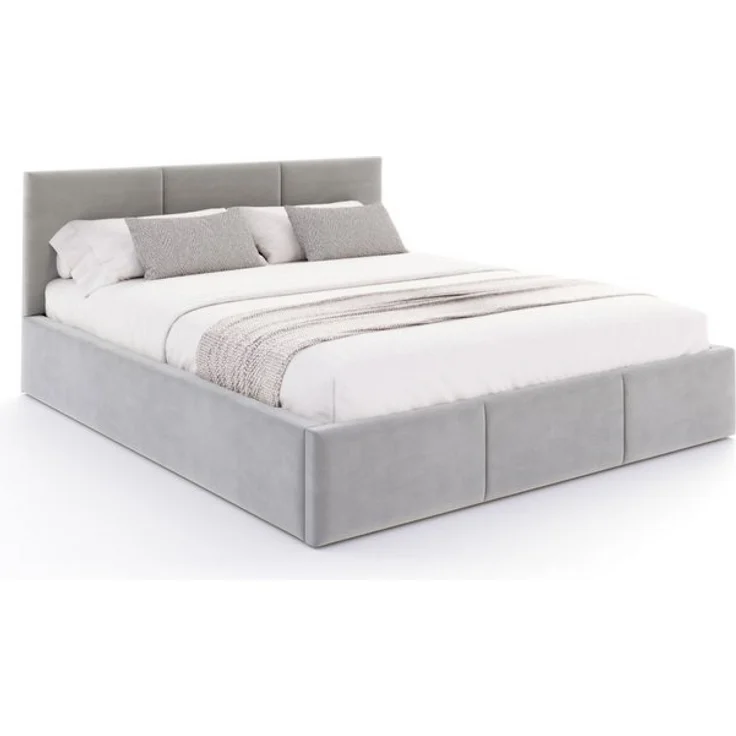 FDM Polsterbett AMBER modern mit Bettkasten MADE IN EU - mit Trinity Velours Bezug (verfügbar 90x200 120x200 140x200 160x200 180x200cm, Bettrahmen, Bett, mit großen gepolsterten Kopfteil, mit Bettkasten zum aufklappen), Hebbarer Metallrahmen, Bettkaste... – Bild 4