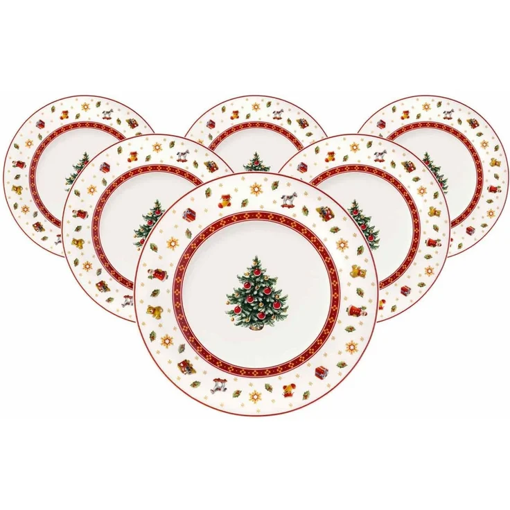 Villeroy & Boch Toy's Delight Frühstücksteller ø 21,5 cm Weiß 6er Set – Bild 1