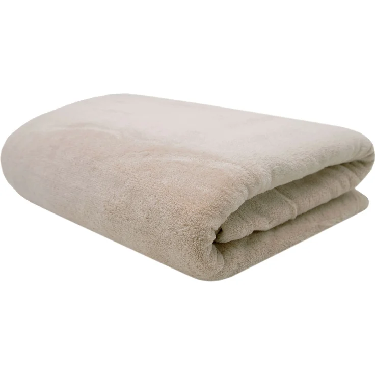 ZOLLNER Kuscheldecke, 220x240 cm, beige – Bild 1